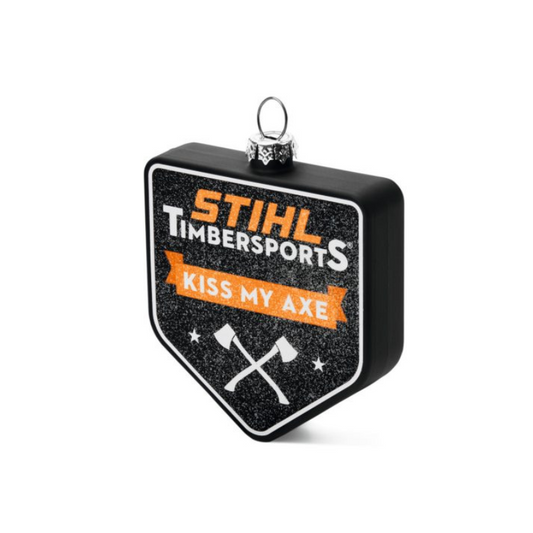 STIHL Boule de Noël "Kiss My Axe"