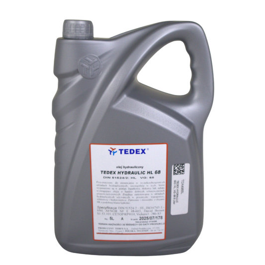 Tedex HYDRAULIC Huile hydraulique ISO : HL, VG : 68 - 5 litres