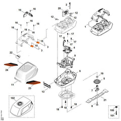 STIHL 00007634100 - Hinge element