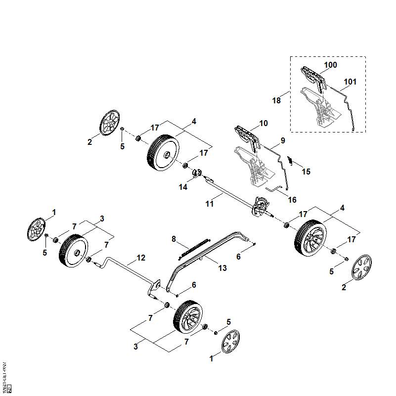 STIHL 00007040315 - Wheel cap