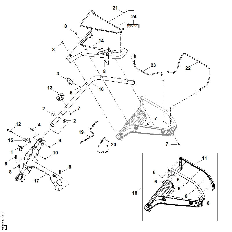 STIHL 00007107300 - Sleeve montiert