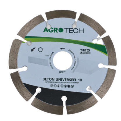 AgroTech Disque diamant de tronçonnage UNI - Alésage 22,33 mm - 230 mm