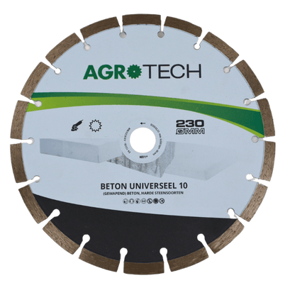 AgroTech Disque diamant de tronçonnage UNI - Alésage 22,33 mm - 230 mm