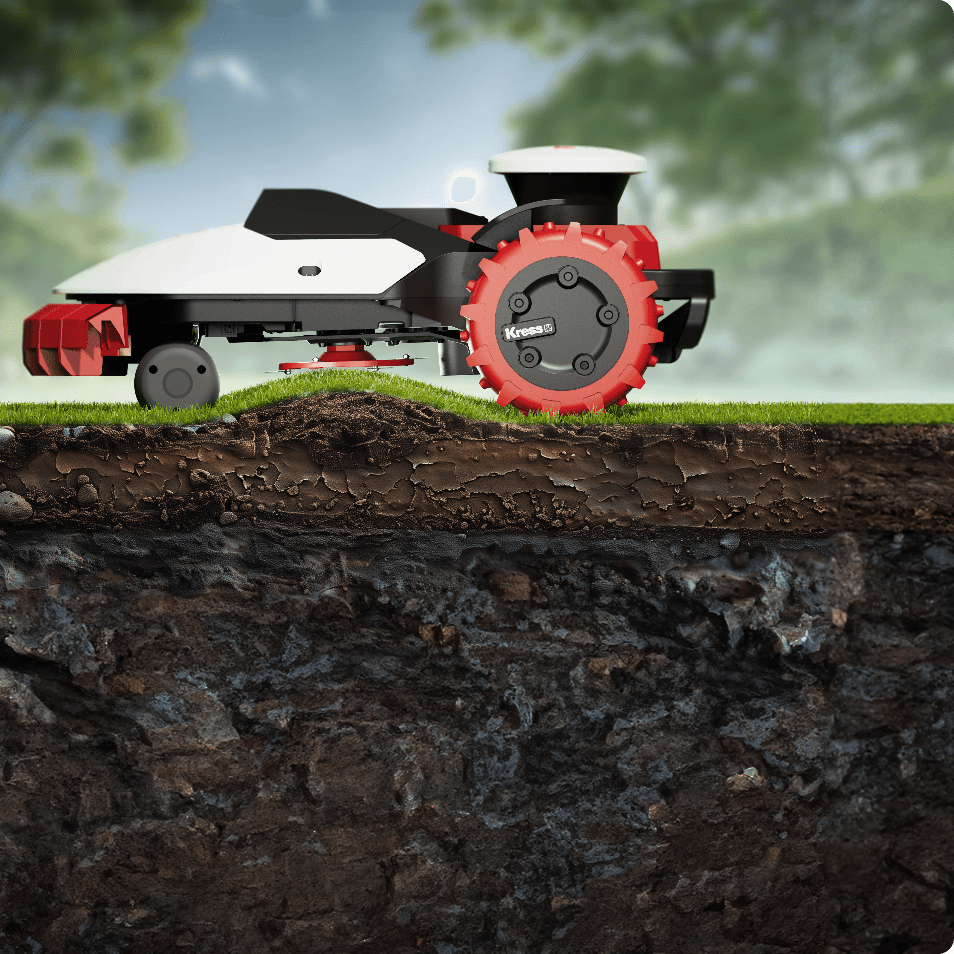 Kress KR233E Robot tondeuse RTKⁿ avec OAS - Sans fil - 12 000 m²