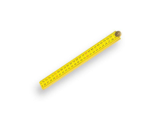 Hultafors Mètre pliant en fibre de verre jaune - 1 mètre