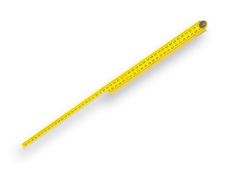 Hultafors Mètre pliant en fibre de verre jaune - 1 mètre