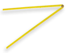 Hultafors Mètre pliant en fibre de verre jaune - 1 mètre