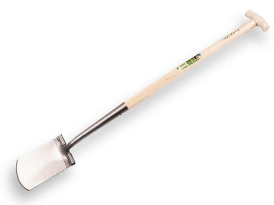 Atlas Bêche col de cygne lame diamant polie - manche Hickory en T 80 cm