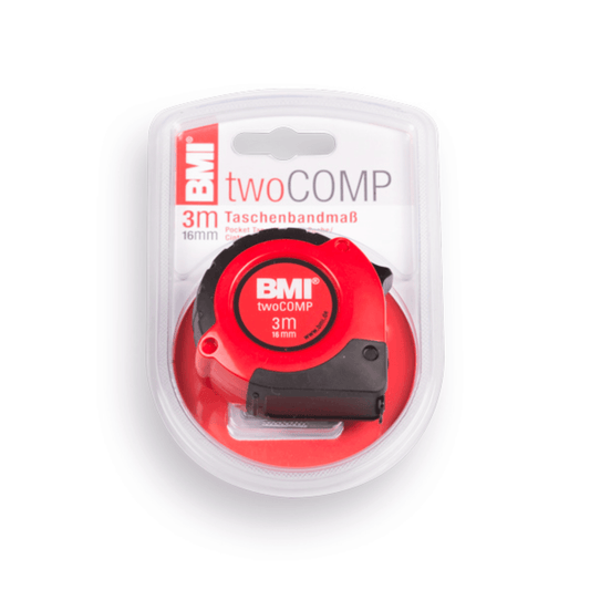 BMI Two Comp - Mètre ruban 3 m