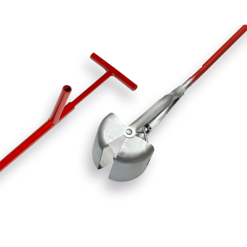 EasyGrab Pelle à puits 15 cm - modèle carré, manche 150 cm