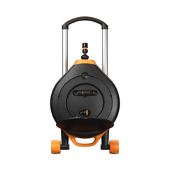 Fiskars Enrouleur de tuyau automatique XL sur roues avec tuyau de 20 m