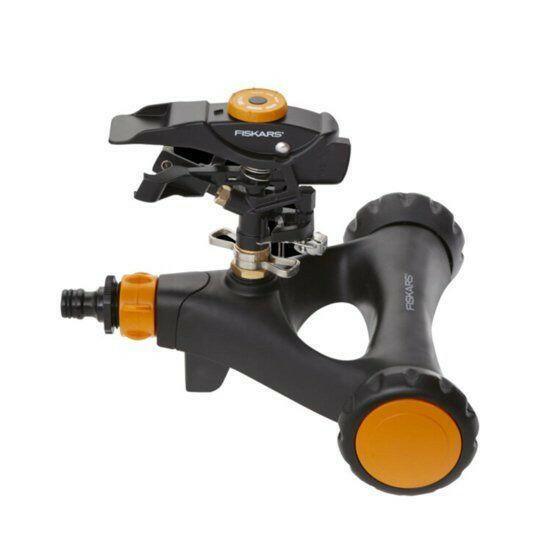 Fiskars Arroseur sectoriel en métal avec roues