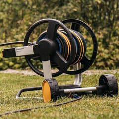 Fiskars Dévidoir de tuyau XL manuel avec roues - sans tuyau