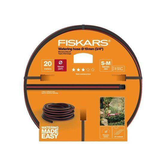 Fiskars Tuyau d’arrosage 19 mm (3/4"), 20 m