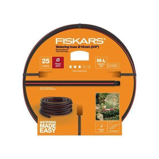 Fiskars Tuyau d’arrosage 19 mm (3/4"), 25 m