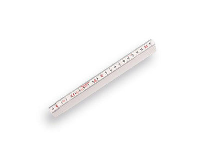 Hultafors Mètre pliant 2 m en fibre de verre – blanc