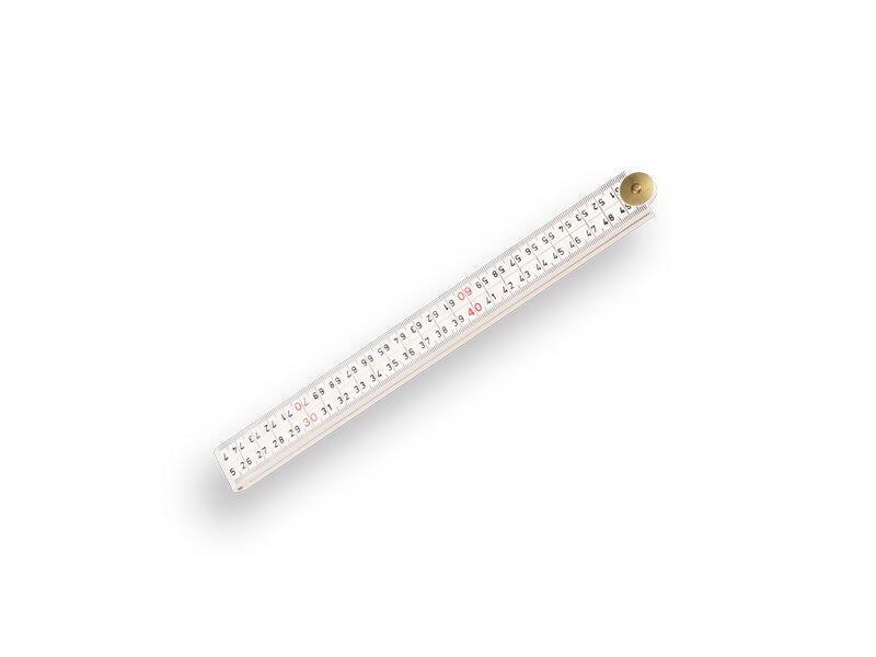 Hultafors Mètre pliant en fibre de verre blanc - 1 m