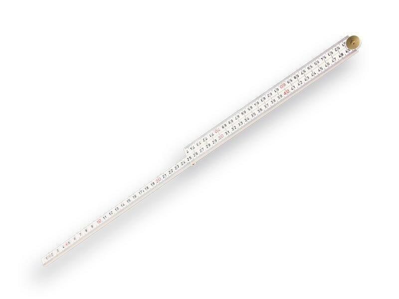 Hultafors Mètre pliant en fibre de verre blanc - 1 m
