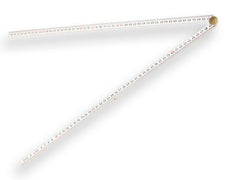 Hultafors Mètre pliant en fibre de verre blanc - 1 m