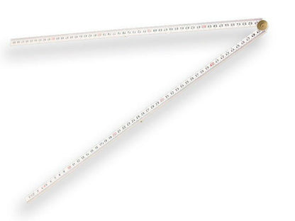 Hultafors Mètre pliant en fibre de verre blanc - 1 m