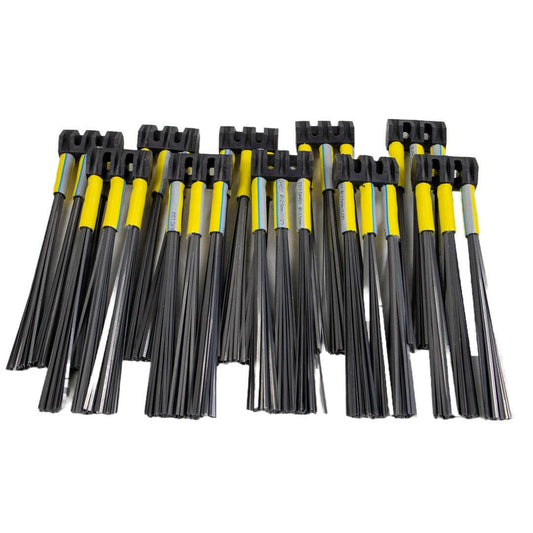 Kwern Jeu de brosses en acier - lot de 10