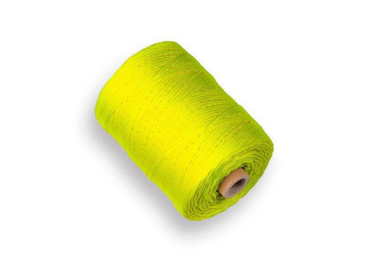 Labora Cordeau de maçon en nylon jaune fluo - 200 mètres