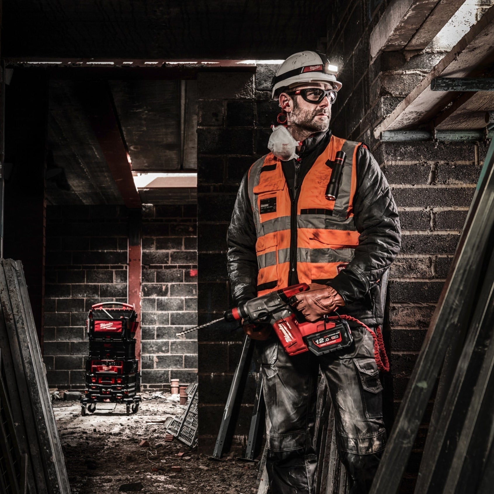 Gilet de sécurité haute visibilité Milwaukee Premium - Orange