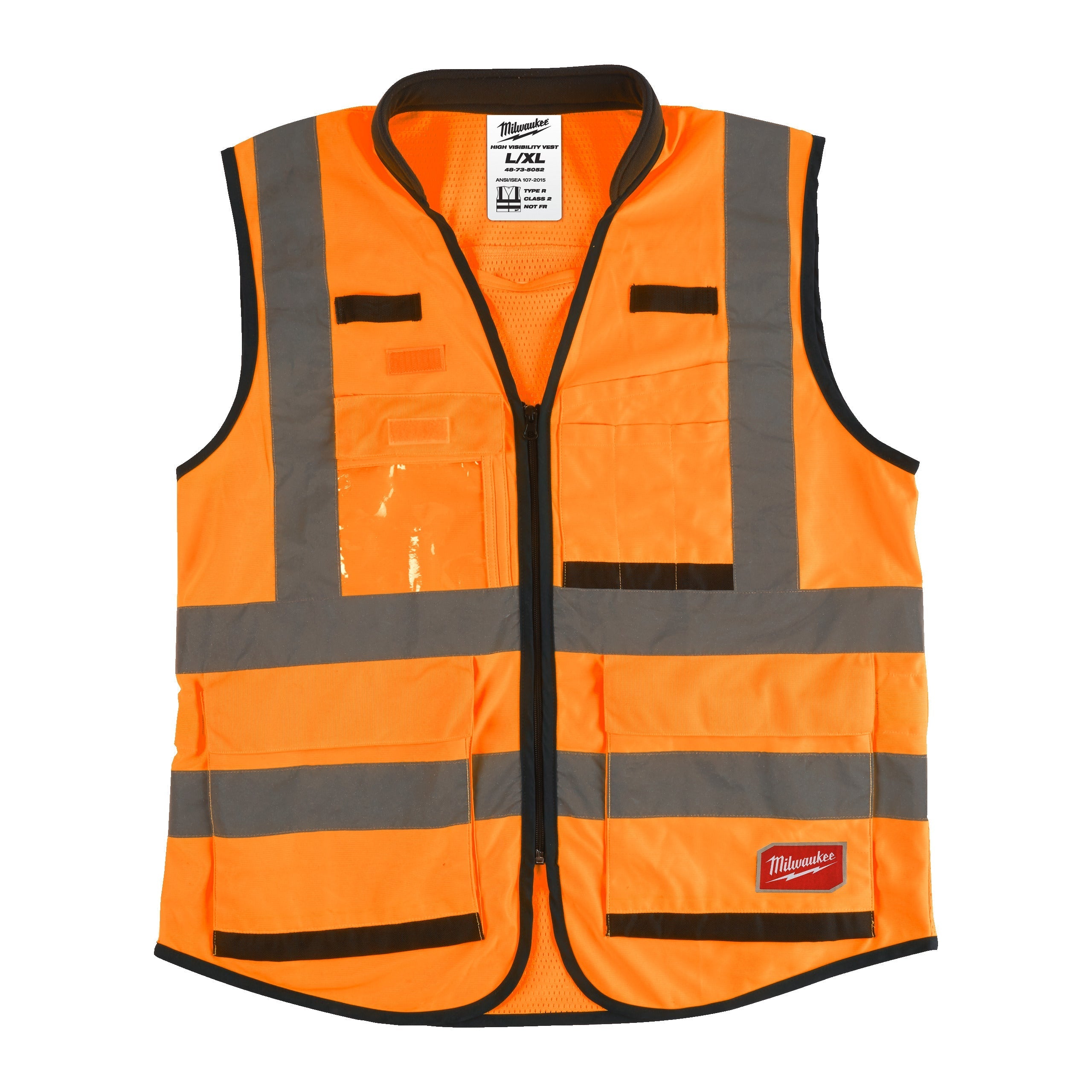 Gilet De Sécurité Haute Visibilité MILWAUKEE - 15 Poches - Taille S/M - Réf. 48-73-5041