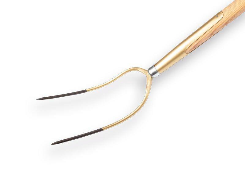 Offner Fourche à foin 2 dents en frêne avec manche