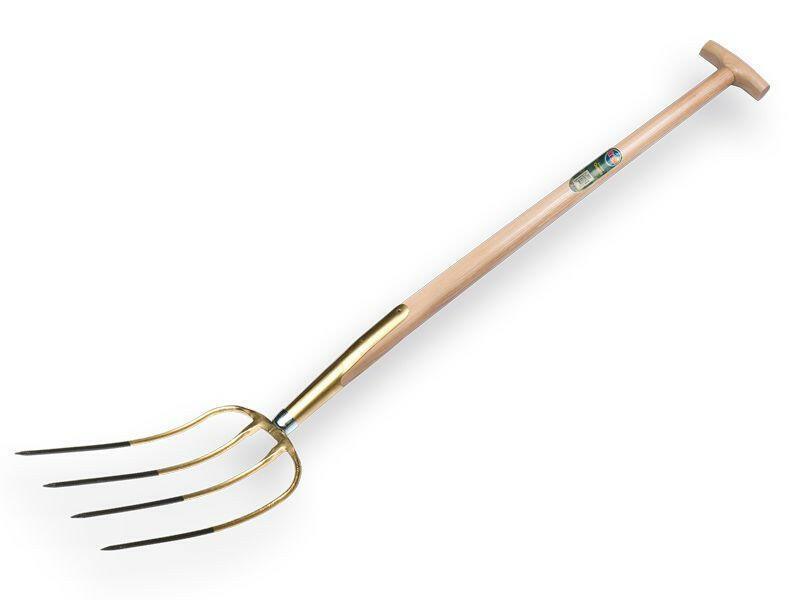 Offner Fourche à fumier 4 dents, manche en frêne en T - 122 cm