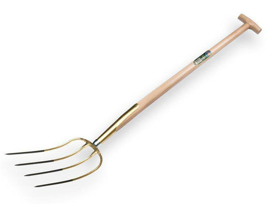 Offner Fourche à fumier 4 dents, manche en frêne en T - 122 cm