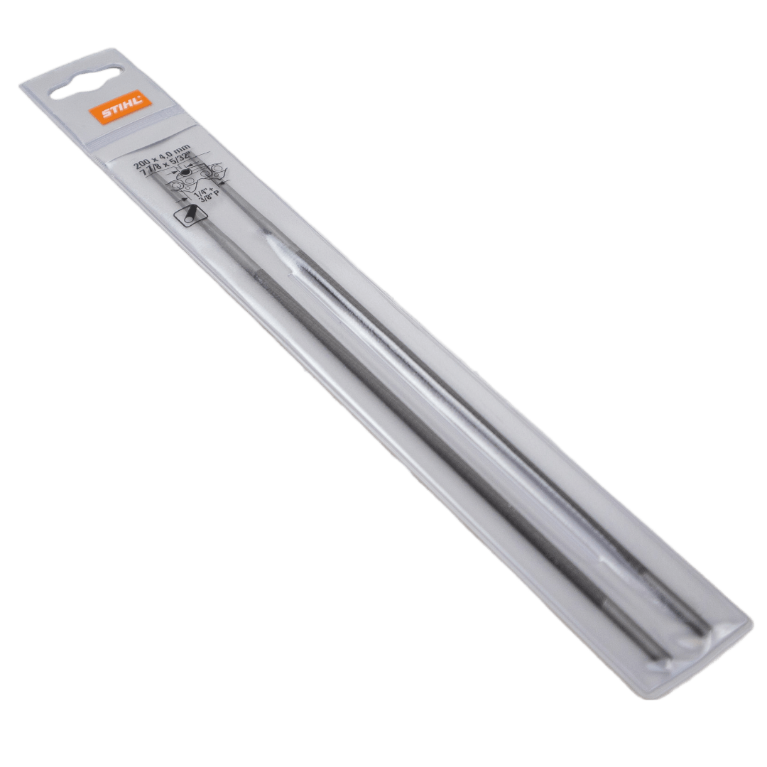 STIHL Lime ronde pour chaînes de tronçonneuse - 1/4" et 3/8"P / 4,8 x 200 mm