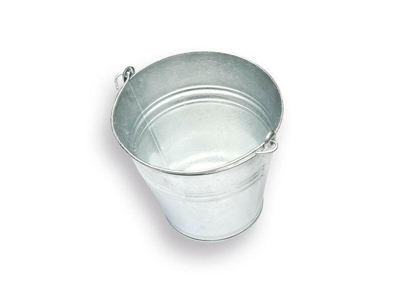 Seau galvanisé Solide - 11 litres avec anse