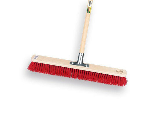 Balai d’écurie Solide PPN - 60 cm avec support de manche et manche IKAPE 150 x 2,8 cm