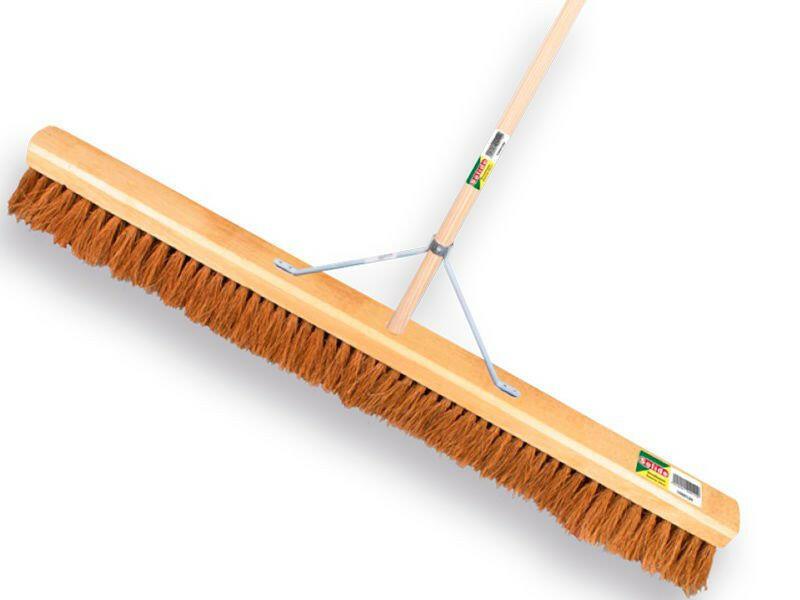 Balai pousseur Solide en fibre de coco 100 cm - avec manche IKAPE 150 cm