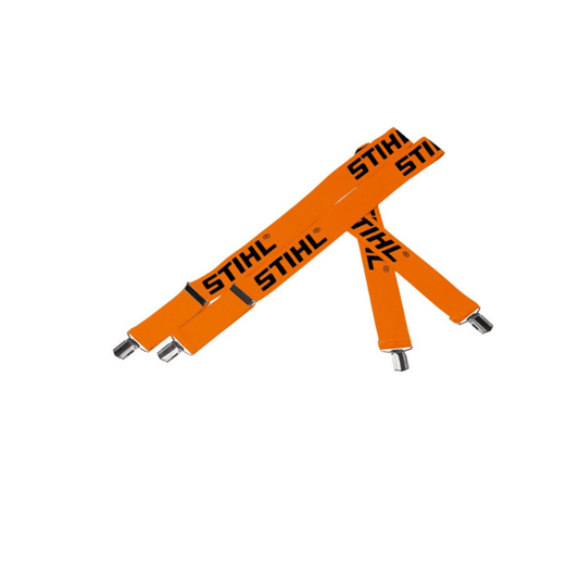 STIHL Bretelles orange avec clips métal/plastique - 110 cm