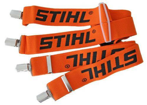 STIHL Bretelles orange avec clips métalliques/plastique - 130 cm