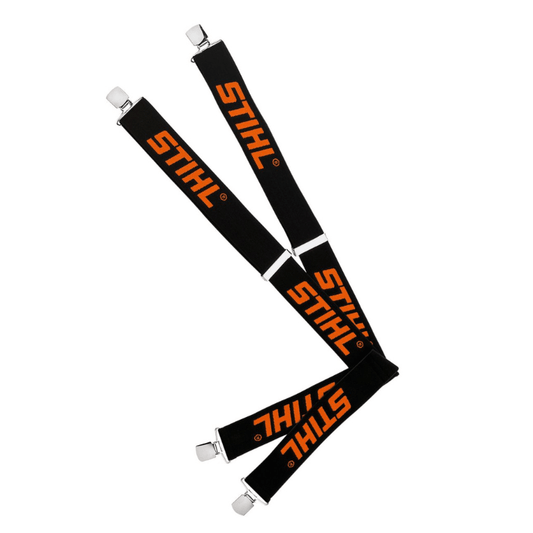 STIHL Bretelles noires avec clips métal/plastique - 130 cm