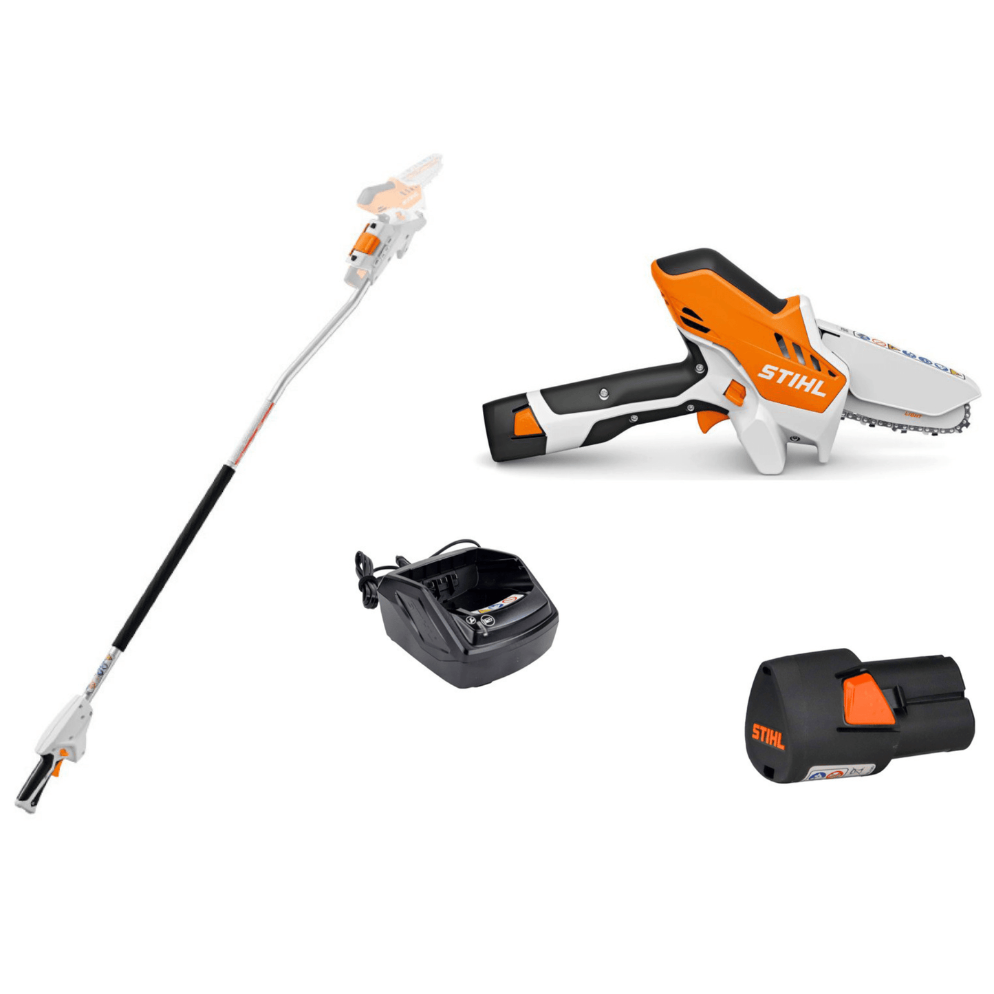 STIHL GTA 26 Scie d’élagage à batterie – Set + Perche d’extension