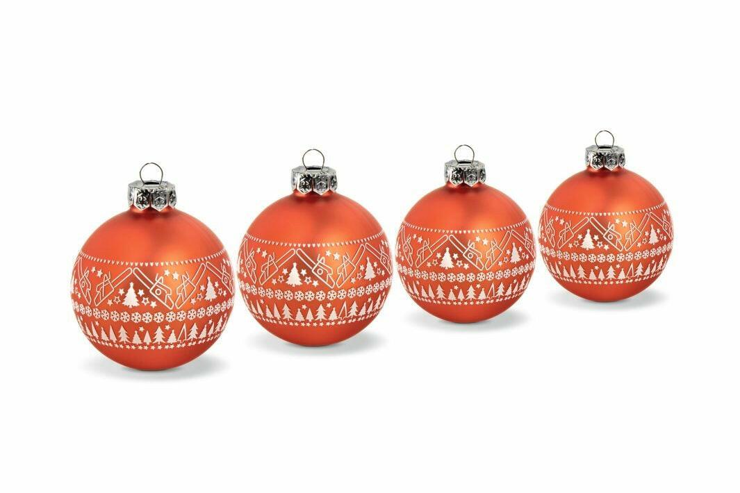 STIHL Boules de Noël - Set de 4