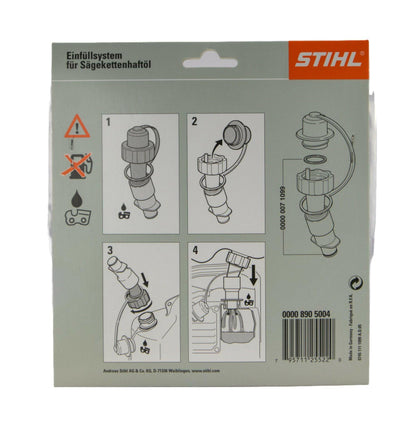 STIHL Système de remplissage d’huile de chaîne