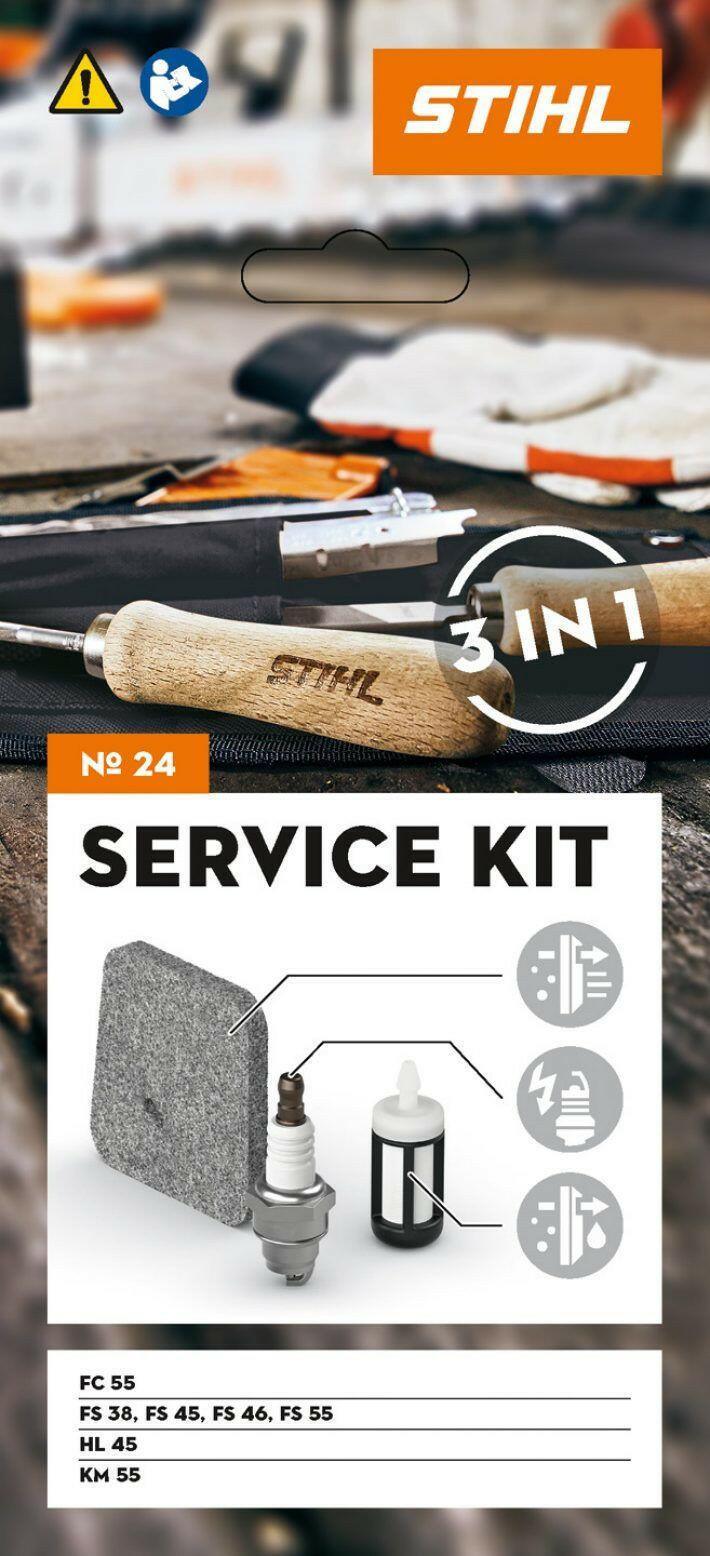 STIHL Service Kit 24 pour FS 55, FS 38 (hors 2‑MIX), FS 45, FS 46, FS 55, HL 45 & KM 55