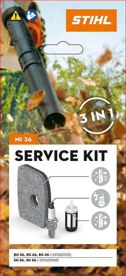STIHL Service Kit 36 pour BG 56, BG 66, BG 86, SH 56 & SH 86