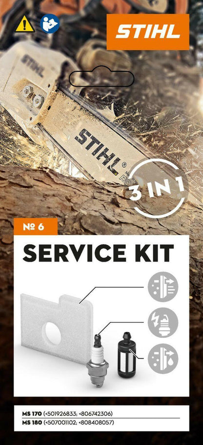 STIHL Service Kit 6 pour MS 170 & MS 180 (non 2-MIX)