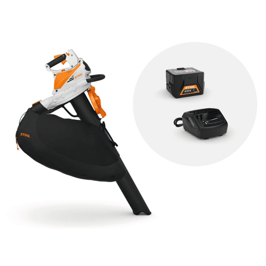 STIHL SHA 56 Aspirateur-souffleur-broyeur à batterie – avec batterie et chargeur