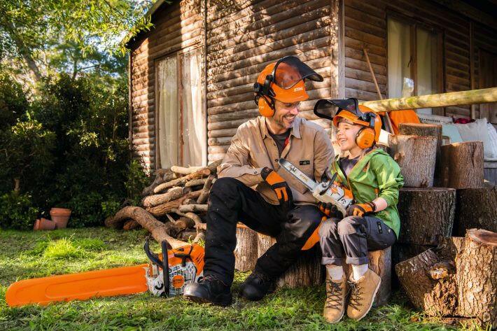 STIHL Tronçonneuse jouet - Imitation MS 500i